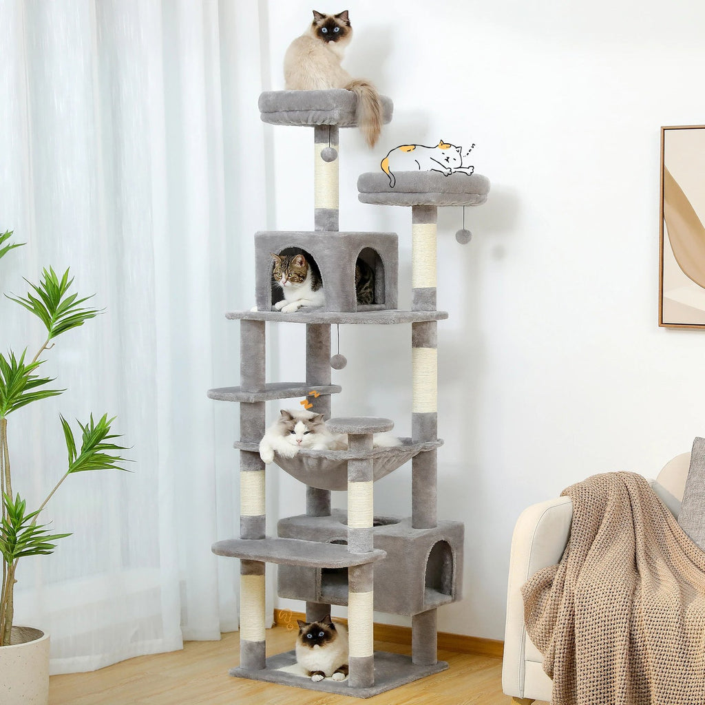 Arbre à chat 3 tailles (136, 164 ou 184 cm)