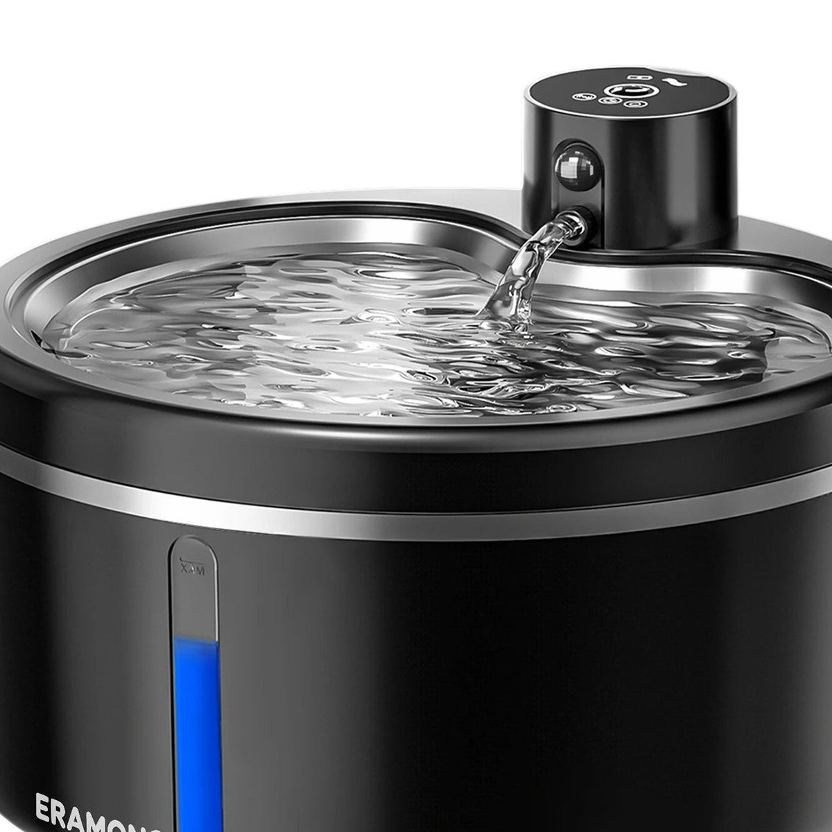 Fontaine à eau sans fil en inox 2,5 L pour chat, vue 4
