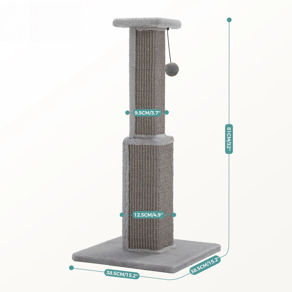 Grand poteau à gratter en sisal tissé, vue 4
