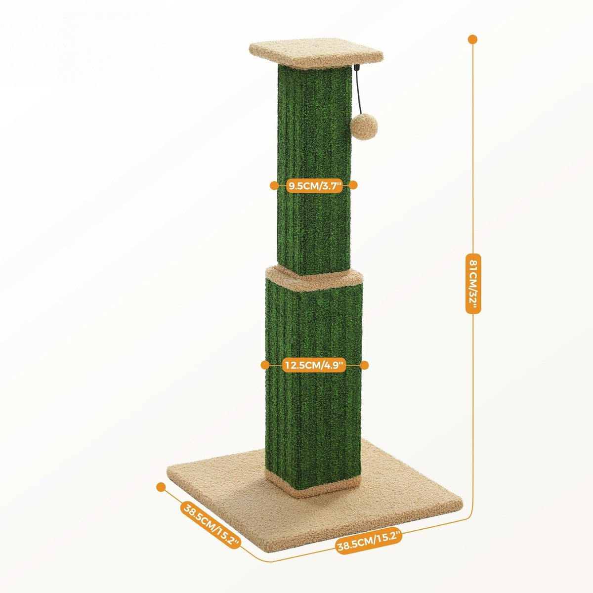 Grand poteau à gratter en sisal tissé, vue 6