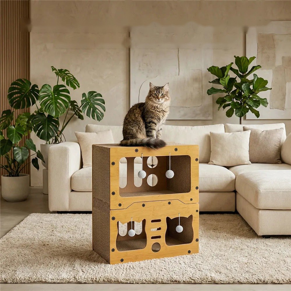 Griffoir et couchette 2 en 1 pour chat, vue 2